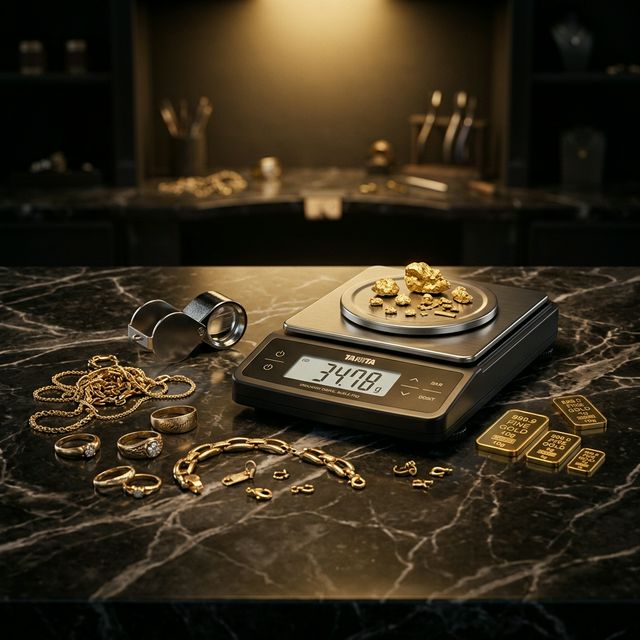 Professional Gold Testing and Weighing